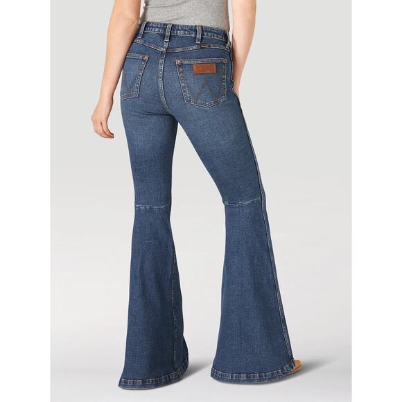 Wrangler Denim - Wrangler Retro Paige High Rise Trumpet Flare Green Jeans sz 27 NWT
